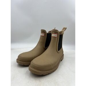 Hunter Chelsea Boots Womens Size 9 Rubber Waterproof Pull On Ankle WFS1018RMA